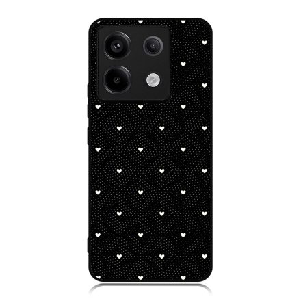 Elegáns szívecskés - BLACK - szives csajos  Xiaomi Redmi Note 13 5G tok