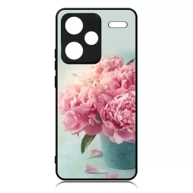 virágos tavaszi vintage rózsaszín rózsás Xiaomi Redmi Note 13 Pro Plus 5G tok