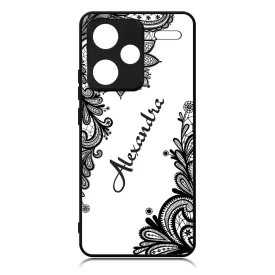 kérd a neveddel csipkés csajos Xiaomi Redmi Note 13 Pro Plus 5G tok