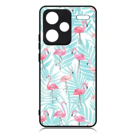 Flamingo Pálmafa nyár Xiaomi Redmi Note 13 Pro Plus 5G tok