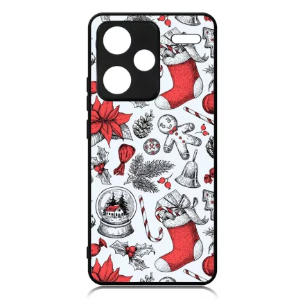 téli karácsonyi mintás textúra Xiaomi Redmi Note 13 Pro Plus 5G tok