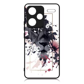 Gyönyörű oroszlán ajándék nőknek valentin napra Xiaomi Redmi Note 13 Pro Plus 5G tok