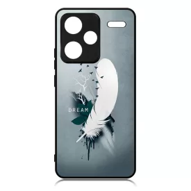 Dream - Álom - Feather, Tollas ajándék nőknek valentin napra Xiaomi Redmi Note 13 Pro Plus 5G tok