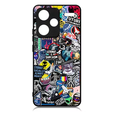 NASA matricabomba astronaut űrhajós stickerbomb Xiaomi Redmi Note 13 Pro Plus 5G tok