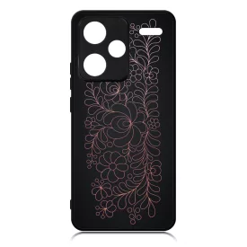 Elegáns Matyó - Rosegold magyar mintás hungarian folk Xiaomi Redmi Note 13 Pro Plus 5G tok