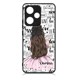 Kérd a Neveddel - LOVE Girl szerelem valentin napi Xiaomi Redmi Note 13 Pro Plus 5G tok