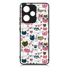 Csak vidáman - Cicák Xiaomi Redmi Note 13 Pro Plus 5G tok