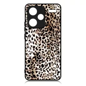 Leopard Wild Beauty Csajos Allat mintas Xiaomi Redmi Note 13 Pro Plus 5G tok