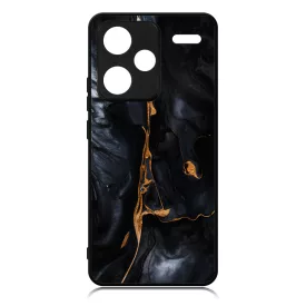 Black Gold marvanyos marvany mintas hatás Xiaomi Redmi Note 13 Pro Plus 5G tok