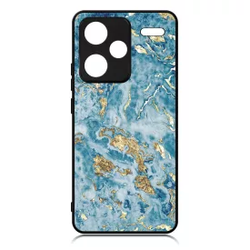 Blue Gold marvanyos marvany mintas Xiaomi Redmi Note 13 Pro Plus 5G tok