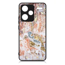 Pinkish and Gold marvanyos marvany mintas Xiaomi Redmi Note 13 Pro Plus 5G tok