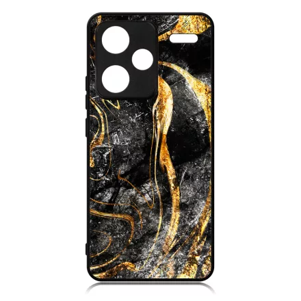 Luxury Golden Black marvanyos marvany mintas Xiaomi Redmi Note 13 Pro Plus 5G tok