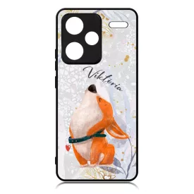 Cuki corgi kutyus - Téli mintás Xiaomi Redmi Note 13 Pro Plus 5G tok