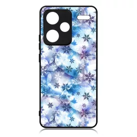 Téli Szépséges Hópihe mintás Xiaomi Redmi Note 13 Pro Plus 5G tok
