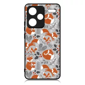 Szépséges téli róka mintás Xiaomi Redmi Note 13 Pro Plus 5G tok