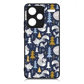 Tündéri Karácsonyi róka mintás Xiaomi Redmi Note 13 Pro Plus 5G tok