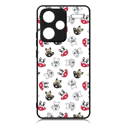 Cuki kávé és kutya mintás Xiaomi Redmi Note 13 Pro Plus 5G tok