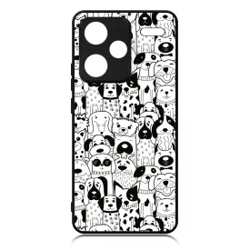 Aranyos kutya mintás Xiaomi Redmi Note 13 Pro Plus 5G tok