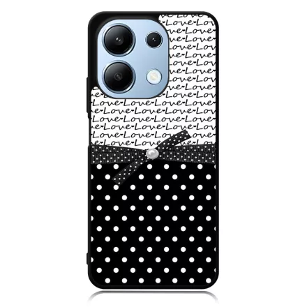 szerelem love fekete fehér pöttyös Xiaomi Redmi Note 13 Pro 4G tok