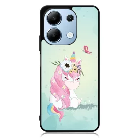 Édes unikornis és a Pillangó unicorn egyszarvú Xiaomi Redmi Note 13 Pro 4G tok