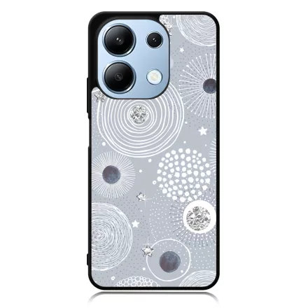 Gyönyörűséges Ezüstös téli mintás Xiaomi Redmi Note 13 Pro 4G tok
