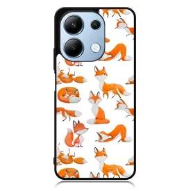 Rajzolt Róka mintás Xiaomi Redmi Note 13 Pro 4G tok