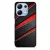 Piros fekete csíkos karbon mintás Xiaomi Redmi Note 13 Pro 4G tok