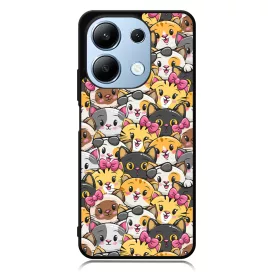 A legcukibb cica mintás Xiaomi Redmi Note 13 Pro 4G tok