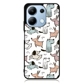 Tündéri rajzolt kutya mintás Xiaomi Redmi Note 13 Pro 4G tok
