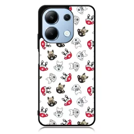 Cuki kávé és kutya mintás Xiaomi Redmi Note 13 Pro 4G tok