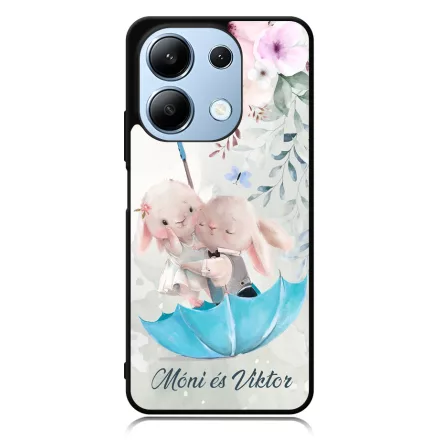 Neves cukisagok kollekcio Esernyos nyuszi szerelem Xiaomi Redmi Note 13 Pro 4G tok