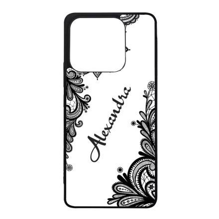 kérd a neveddel csipkés csajos Xiaomi Redmi Note 14 4G tok