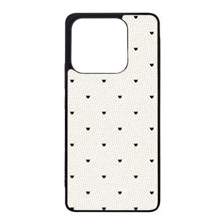 Elegáns szívecskés - CREAM - szives csajos Xiaomi Redmi Note 14 4G tok
