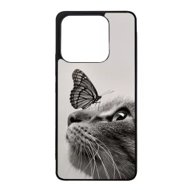 Cica és Pillangó - macskás Xiaomi Redmi Note 14 4G tok