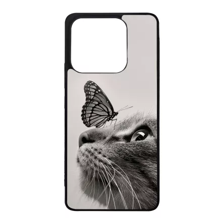 Cica és Pillangó - macskás Xiaomi Redmi Note 14 4G tok
