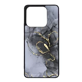 Golden Black marvanyos marvany mintas hatás Xiaomi Redmi Note 14 4G tok