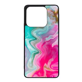 Pink gold Mixed Inks arany mintas marvanyos Xiaomi Redmi Note 14 4G tok