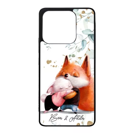 Kerd a neveddel - Nyuszi es Roka - osz Xiaomi Redmi Note 14 4G tok