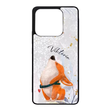 Cuki corgi kutyus - Téli mintás Xiaomi Redmi Note 14 4G tok