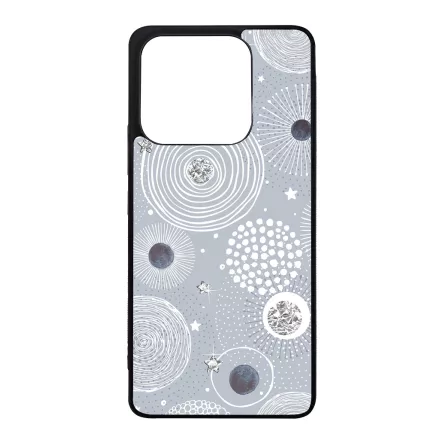 Gyönyörűséges Ezüstös téli mintás Xiaomi Redmi Note 14 4G tok