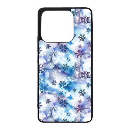 Téli Szépséges Hópihe mintás Xiaomi Redmi Note 14 4G tok