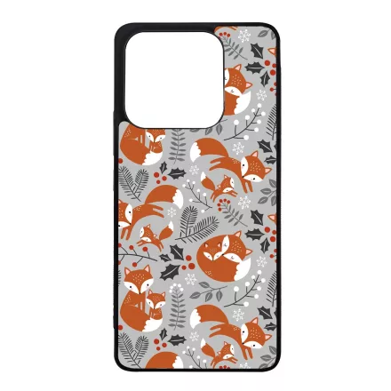 Szépséges téli róka mintás Xiaomi Redmi Note 14 4G tok