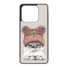 Cuki sapkás cica Xiaomi Redmi Note 14 4G tok