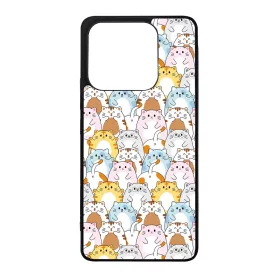 Tündéri Kawaii cica mintás Xiaomi Redmi Note 14 4G tok