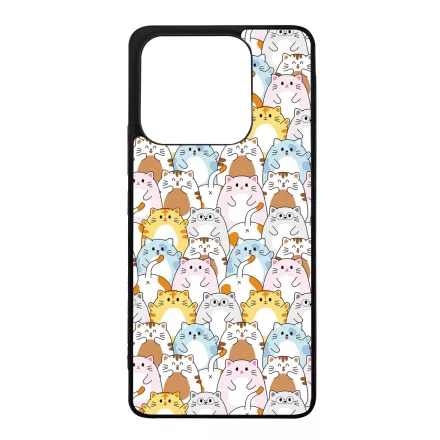 Tündéri Kawaii cica mintás Xiaomi Redmi Note 14 4G tok