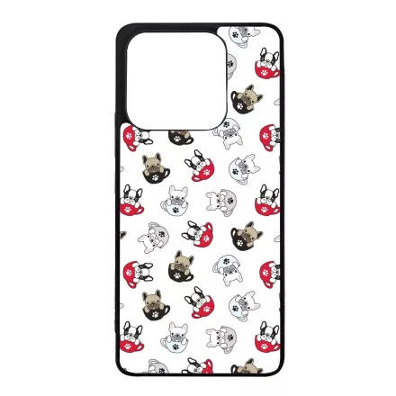 Cuki kávé és kutya mintás Xiaomi Redmi Note 14 4G tok