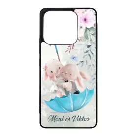 Neves cukisagok kollekcio Esernyos nyuszi szerelem Xiaomi Redmi Note 14 4G tok