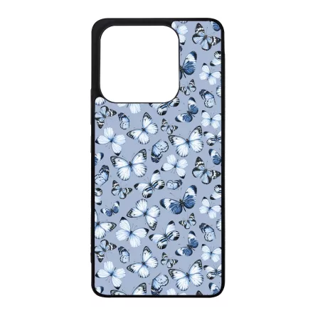 Szepseges kek pillangok Xiaomi Redmi Note 14 4G tok