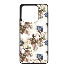 Különleges absztrakt kék virágzás Xiaomi Redmi Note 14 4G tok