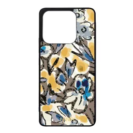 Művészi kék virágzás Xiaomi Redmi Note 14 4G tok